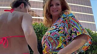 stepmom and best friend pool massage turns taboo staycation pt 1