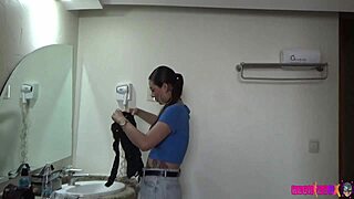 masked latina babe you ready for old man's cumshot backstage