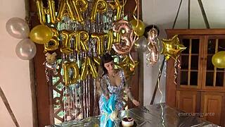 best birthday cock fills my ass with hot milk completely