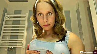 Mom Next Door MILF Rips Clothes and Teases Her Massive Tits!