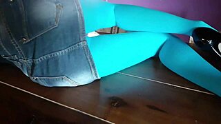 milf, your pantyhose legs in heels on desk drive me wild