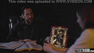 naughty priest pounds curvy teen's tight ass hard