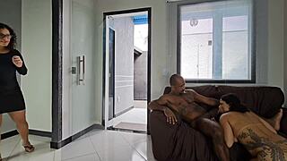 i got shocked watching my buddy destroy that juicy big ass leaving her legs shaking from hardcore anal 😱🍑💦