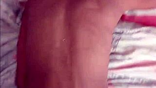 White Guy Pounds Petite Ebony Tight Pussy Doggy Missionary Cum