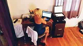 Blonde pornstar heels striptease and dance compilation