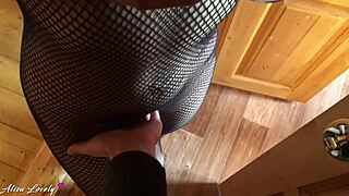 wanna watch this horny slut cheat sucking neighbor cock on stairs?