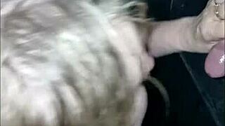 french mature whore slave, suck my cock through the glory hole now