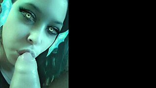 Latina Girlfriend's Snapchat Cock Sucking Ends in Cum Swallow