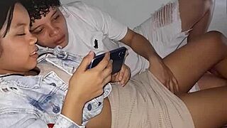 caught my latina friend watching porn we bet and fucked wildly