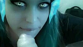 Latina Girlfriend's Snapchat Cock Sucking Ends in Cum Swallow