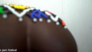 Check out this stunning African village girl squirting solo on the ranch