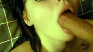 belle tied down helpless for deep throat domination