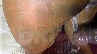 creamy ebony pussy squirts heavy soaking the boss who cums inside her dripping wet juicy folds