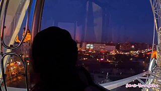 cute petite brunette rides my huge cock hard in budapest as jamie the horny 18+ amateur