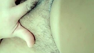 She sits on dildo front and back, warns before squirting—personal vid finale.