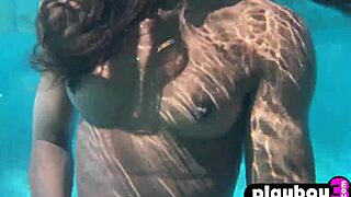 Ana Foxxx black babe pool masturbation ecstasy