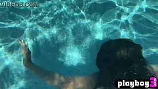 Ana Foxxx black babe pool masturbation ecstasy