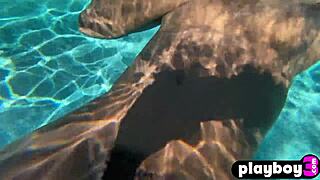 Ana Foxxx black babe pool masturbation ecstasy