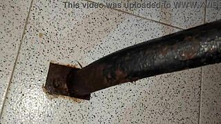 Blonde beauty joyfully sucks huge throbbing monster cock