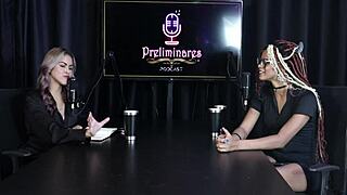 Naomi Campos shifts shaved style dominating in sheer red spots