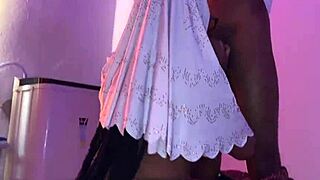 he spreads my legs wide fucking deep into wet ebony pussy missionary