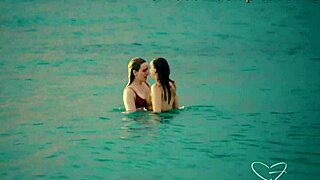 CHARLIE FORDE LESBIANS LICK WET ASSES BEACH ORGASM!