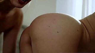 Naughty big booty blonde seduces roommate for wet pussy licking fun