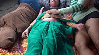 Hot indian milf dirty talks during intense pussy fuck.