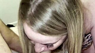 Step Mom Blowjobs Step Son After Hard Bedroom Fuck