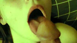 belle tied down helpless for deep throat domination