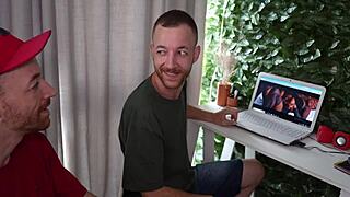 twins play with young babe's wet pussy kissing big tits wildly uh