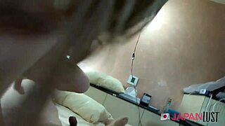 Cute Japanese teen's small tits bounce as tight pussy gets creampied POV