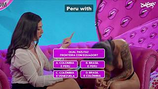Two Brazilian Lesbians Masturbate Big Tits Ass Toys!