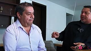 Beautiful Long Haired Latina Teen Casting Interview in Lingerie