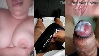 ex-girlfriend teases big tits until explosive cumshot on sheer red