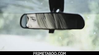 Teacher, wanna fuck this teen in your car?!