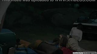 shaved milf mommy facesits and deepthroats monster black cocks before outdoor interracial pounding