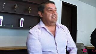 Beautiful Long Haired Latina Teen Casting Interview in Lingerie