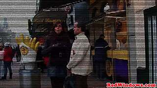 Big Titted Dutch Hooker Sucks Before Pounding!