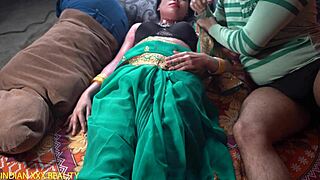 Hot indian milf dirty talks during intense pussy fuck.