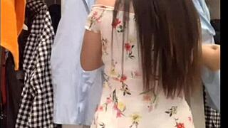 teasing spanish skirt slip worth the voyeur peek