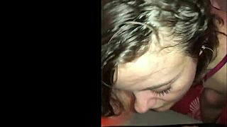 french submissive slut licks lollipop-style in fierce amateur blowjob frenzy