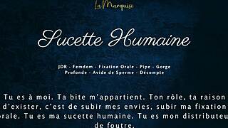 French cum hungry babe fixates on sloppy oral deepthroat