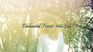 blake eden fingers shaved pussy on bed