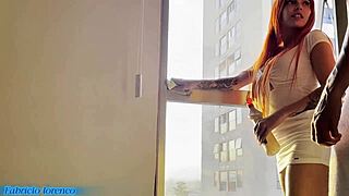 late afternoon wrecking whore's asshole cumming deep inside