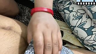 A cute Colombian bride with big ass enjoys passionate homemade POV sex and creampie.