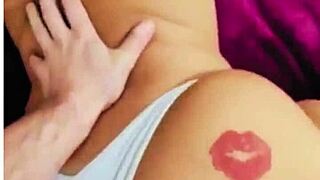 brazilian beauty's tight pussy overflows with hot creampie cum