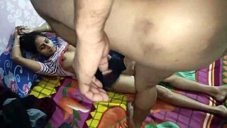 Lonely Indian Housewife Fingers Gaping Pussy Desperately on Sofa