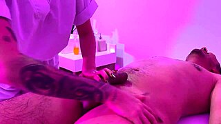 Venezuelan masseuse delivers ultimate oiled massage with sloppy blowjob and riding