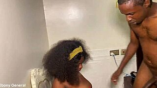 Ebonys housewife seduces neighbor into wet pussy fuck squirting